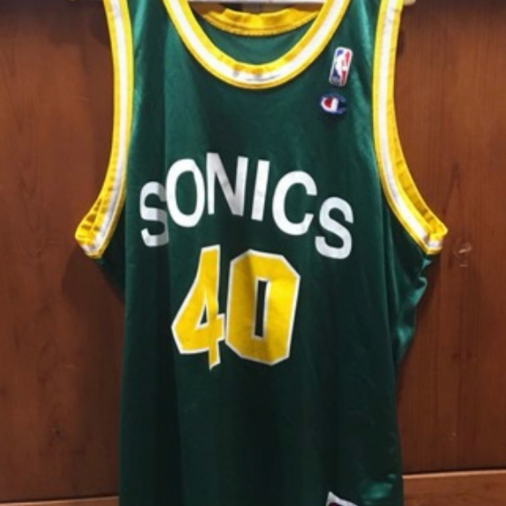 Champion Green and Yellow Basketball Jersey